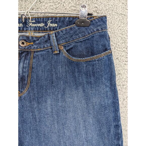 L.L. Bean Favorite Jean Bootcut Jeans Women‎ Size 12 Blue Straight Fit Pockets - Picture 8 of 12